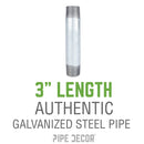 1/4 in. x 3 in. Galvanized Pipe