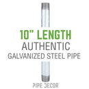2 in. x 10 in. Galvanized Pipe