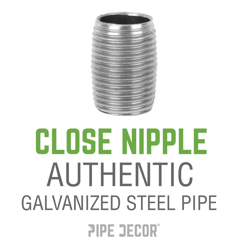 2 in. x Close Galvanized Steel Nipple