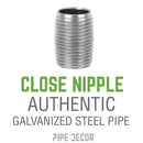 3/4 in. x Close Galvanized Steel Nipple by PIPE DECOR