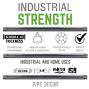 1 1/2 in. x 48 in. Galvanized Pipe by PIPE DECOR