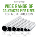 2 in. x 60 in. Galvanized Pipe by PIPE DECOR