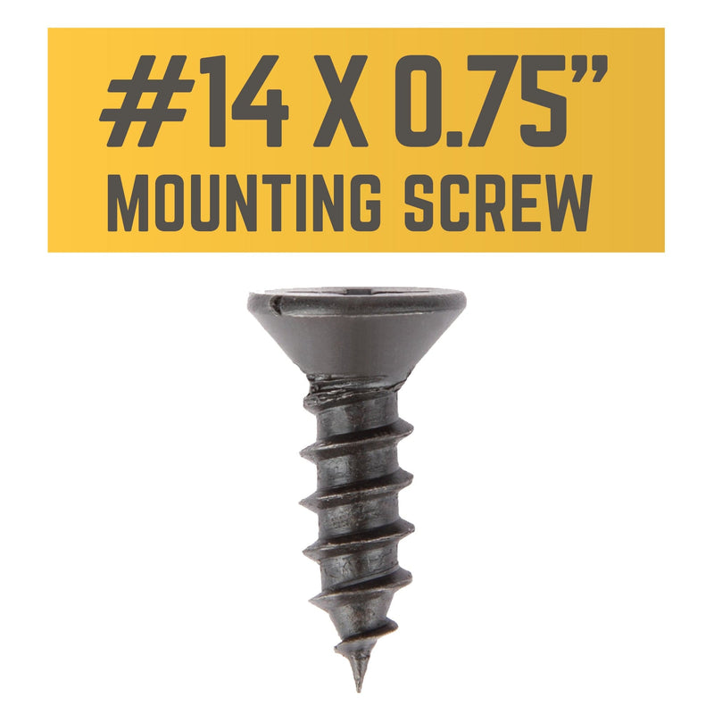 Alloy Shelf Mounting Screws 14 x 0.75 in 4-Pack For Wood Shelves And Tables Secure Flanges, photo 2 of 3
