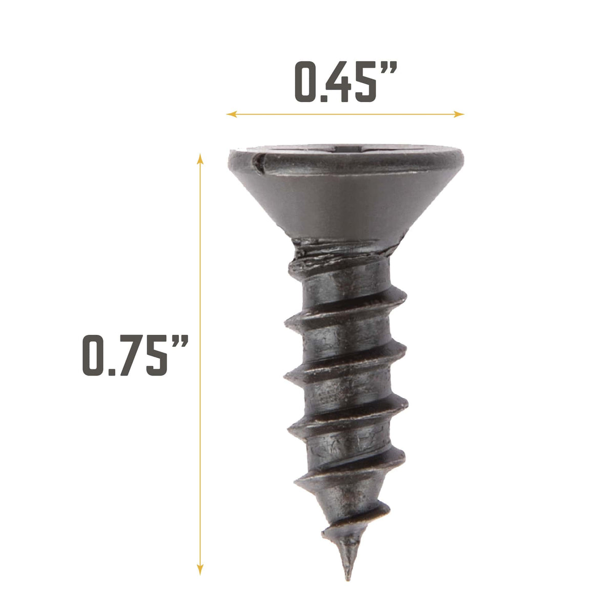 Alloy Shelf Mounting Screws 14 x 0.75 in 4-Pack For Wood Shelves And Tables Secure Flanges