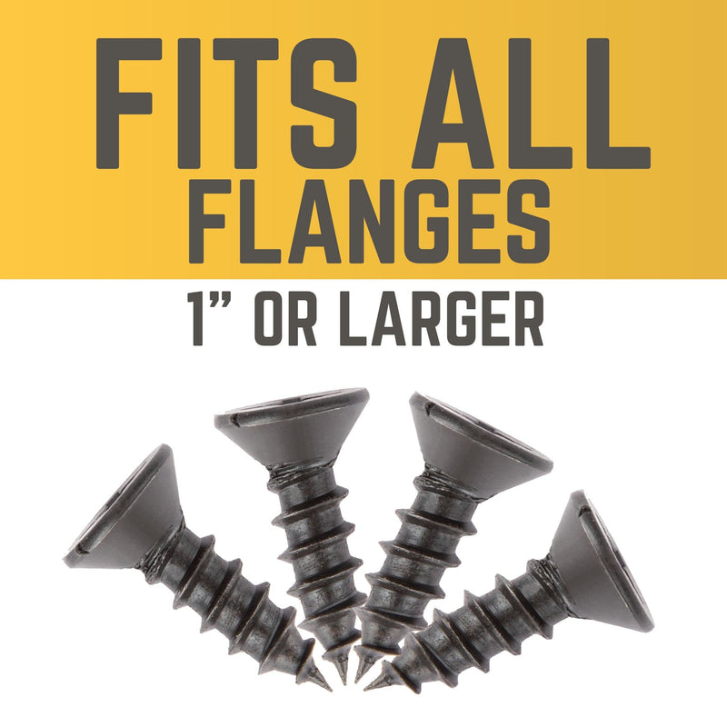 Alloy Shelf Mounting Screws 14 x 0.75 in 4-Pack For Wood Shelves And Tables Secure Flanges, photo 3 of 3