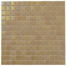 Beige 12x12 Uniform Square Glossy Glass Mosaic Tile (20 pack, 20 sq ft/case) - Sample