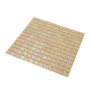Beige 12x12 Uniform Square Glossy Glass Mosaic Tile (20 pack, 20 sq ft/case)