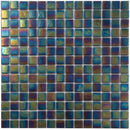 Black Iridescence 12x12 Glossy Uniform Square Glass Mosaic Tile (20 pack, 20 sq ft/case)