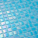 Turquoise Blue 12x12 Glossy Uniform Square Glass Mosaic Tile (20 pack, 20 sq ft/case)