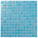 Turquoise Blue 12x12 Glossy Uniform Square Glass Mosaic Tile (20 pack, 20 sq ft/case) - Sample