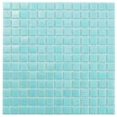 Sky Blue 12x12 Glossy Glass Uniform Square Mosaic Tile (20 pack, 20 sq ft/case)