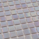 Pearlescent Pink 12x12 Glossy Uniform Square Glass Mosaic Tile (20 pack, 20 sq ft/case)