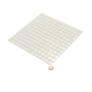 Cotton White 12x12 Uniform Square Glossy Glass Mosaic Tile (20 pack, 20 sq ft/case)