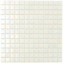 Cotton White 12x12 Uniform Square Glossy Glass Mosaic Tile (20 pack, 20 sq ft/case)