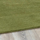 Brockton Solid Sage Green Wool Rug