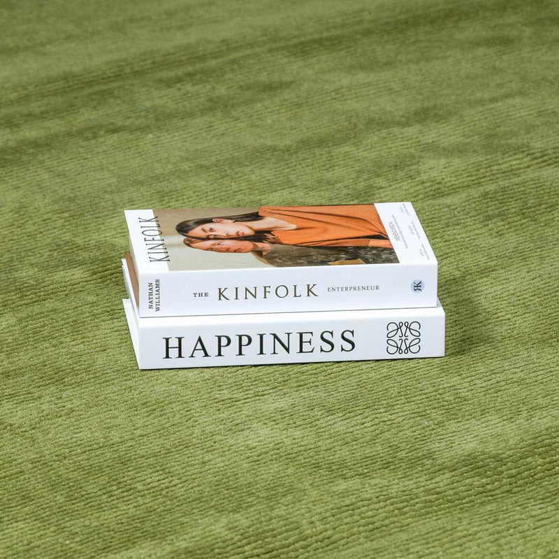 Brockton Solid Sage Green Wool Rug