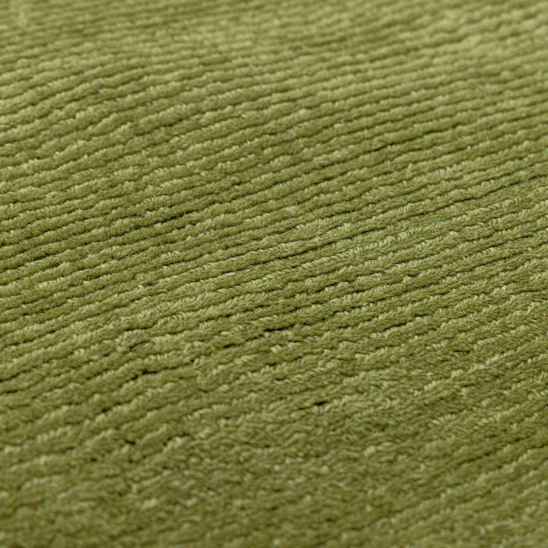 Brockton Solid Sage Green Wool Rug