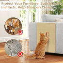12 Pieces Cat Scratcher Mat Set 24 x 16 Inch Natural Sisal Pads by LJGDeals