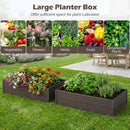 Elevated Raised Garden Bed with PE Rattan - 46" x 24" by LJGDeals