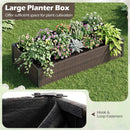 Elevated Raised Garden Bed with PE Rattan - 46" x 24" by LJGDeals