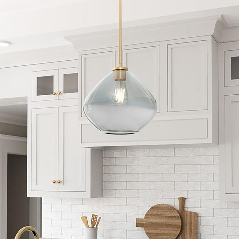 Pheobe 1-light Modern Handblown Glass Island Pendant Light