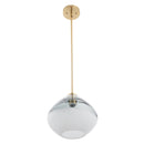 Pheobe 1-light Modern Handblown Glass Island Pendant Light