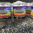 Mercado's Crushed Glass Rainbow Metal Flake