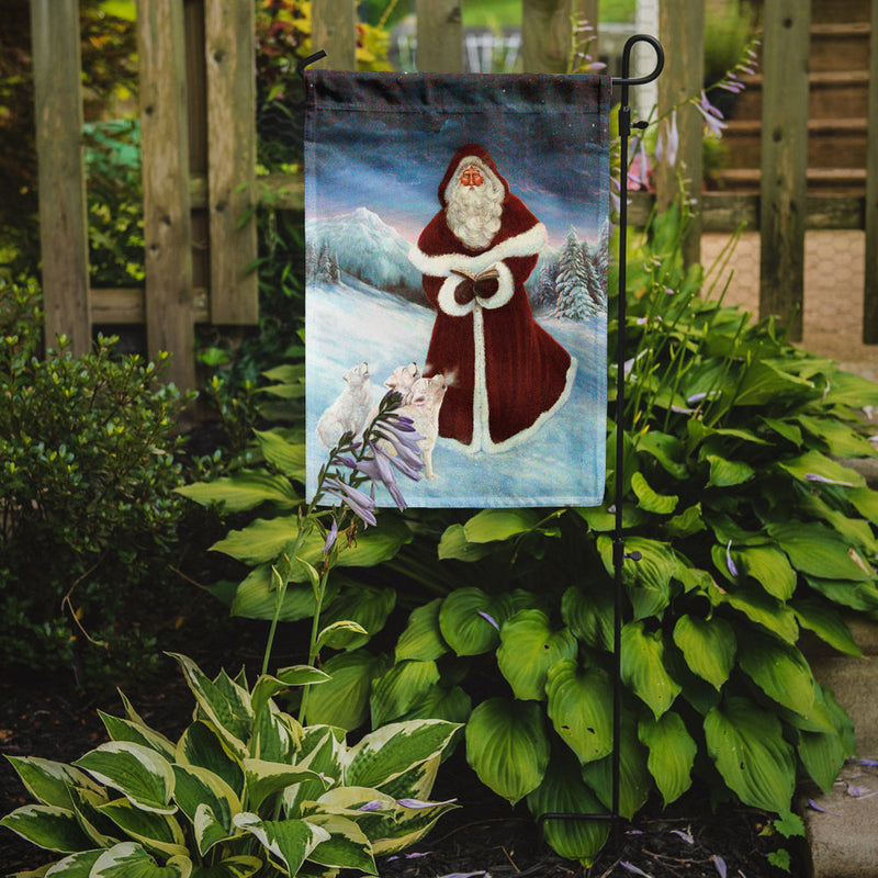 A Spirit of Harmony Santa Claus Garden Flag - Outdoor Decorative Yard Flag