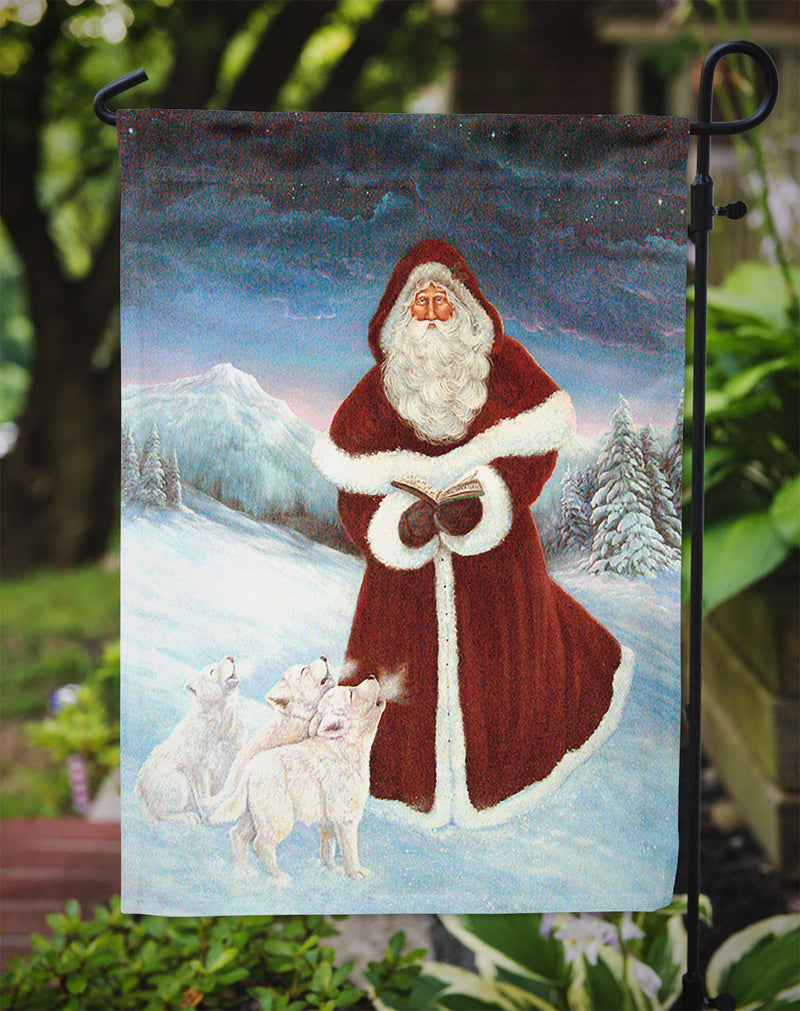 A Spirit of Harmony Santa Claus Garden Flag - Outdoor Decorative Yard Flag