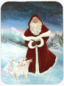 A Spirit of Harmony Santa Claus Glass Cutting Boards – Durable, Decorative Kitchen Art Large PJC1002LCB