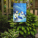 Blue Snow Baby Snowman Garden Flag – Decorative Outdoor Yard Flag PJC1007GF