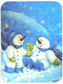 Blue Snow Baby Snowman Glass Cutting Boards – Durable, Decorative Kitchen Art Large PJC1007LCB