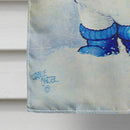 Follow Me Snowman House Flag 28x40 Porch Sleeve Pole Decorative Outside Yard Banner Artwork Wall Hanging, Polyester