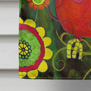 Be Happy Oh Yeah Owl House Flag 28x40 Porch Sleeve Pole Decorative Outside Yard Banner Artwork Wall Hanging, Polyester