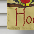 Hoot Hoot Hooray Owl House Flag 28x40 Porch Sleeve Pole Decorative Outside Yard Banner Artwork Wall Hanging, Polyester