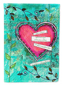 Heartfelt Wish Valentine's Day House Flag 28x40 Porch Sleeve Pole Decorative Outside Yard Banner Artwork Wall Hanging, Polyester