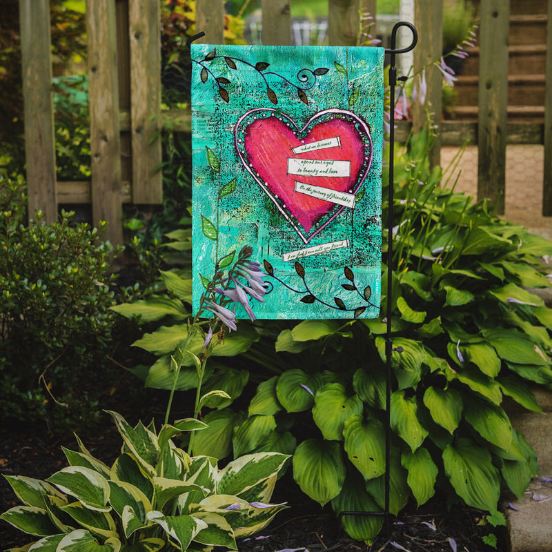 Heartfelt Wish Valentine's Day Garden Flag – Decorative Outdoor Yard Flag PJC1044GF