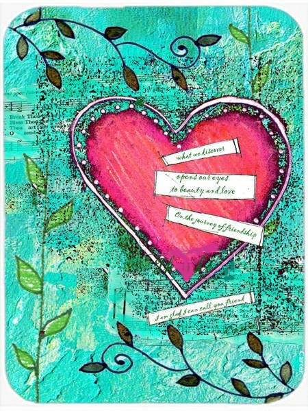 Heartfelt Wish Valentine's Day Glass Cutting Boards – Durable, Decorative Kitchen Art Large PJC1044LCB