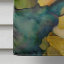 Yellow Roses House Flag 28x40 Porch Sleeve Pole Decorative Outside Yard Banner Artwork Wall Hanging, Polyester