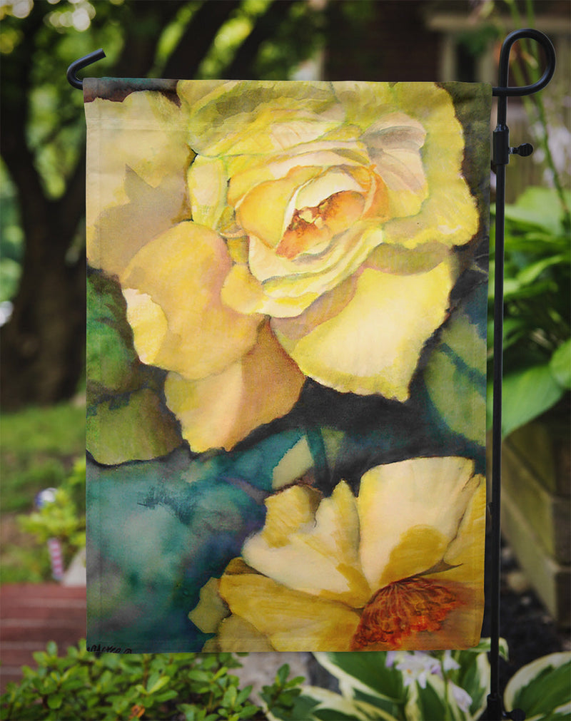 Yellow Roses Flag Garden Size PJC1047GF