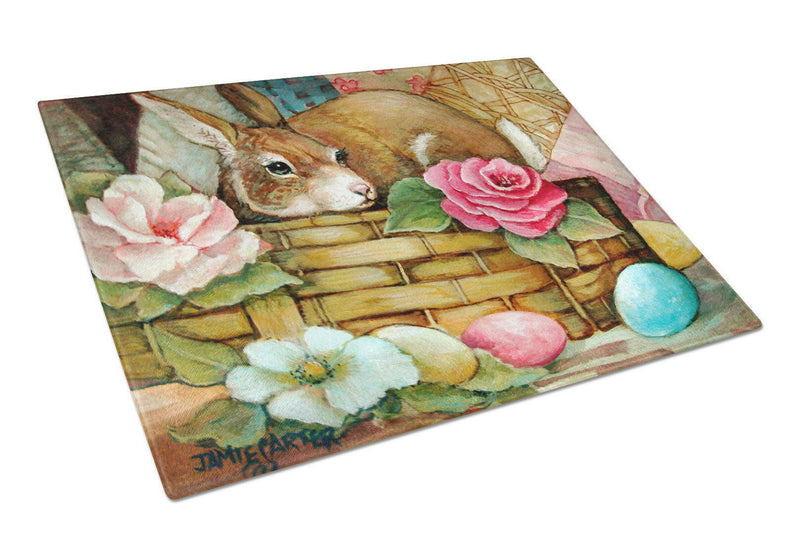 A Touch of Color Rabbit Easter Glass Cutting Board Large PJC1063LCB