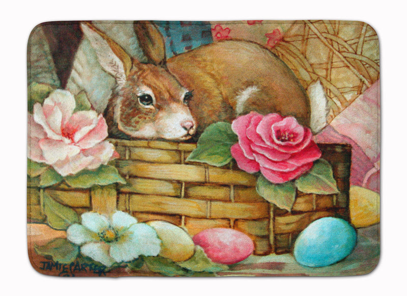 A Touch of Color Rabbit Easter Machine Washable Memory Foam Mat PJC1063RUG