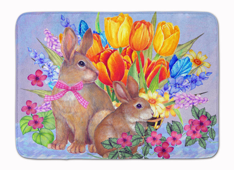 New Beginnings II Easter Rabbit Machine Washable Memory Foam Mat PJC1067RUG