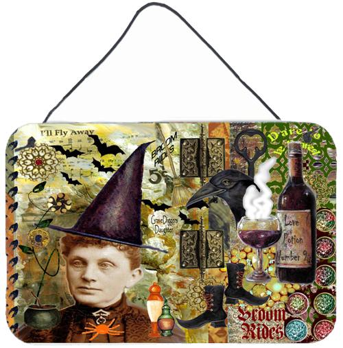 Broom Rides and Spells Halloween Wall or Door Hanging Prints PJC1069DS812