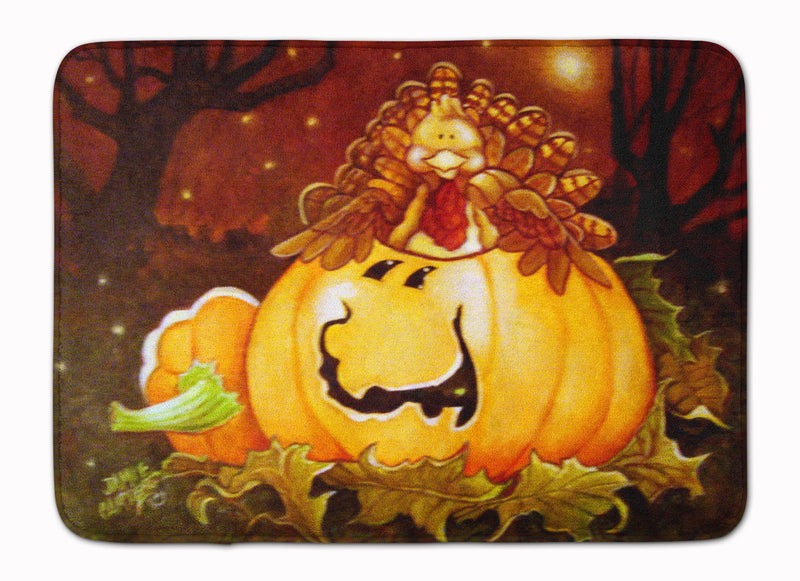 Somebody to Love Pumpkin Halloween Machine Washable Memory Foam Mat PJC1070RUG