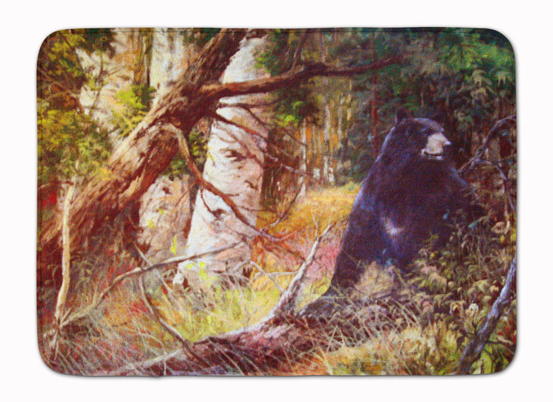 Are you there Mr. Black Bear Machine Washable Memory Foam Mat PJC1074RUG