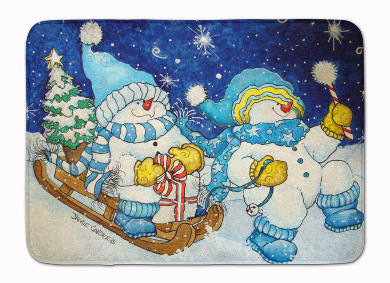 Celebrate the Season of Wonder Snowman Machine Washable Memory Foam Mat PJC1077RUG