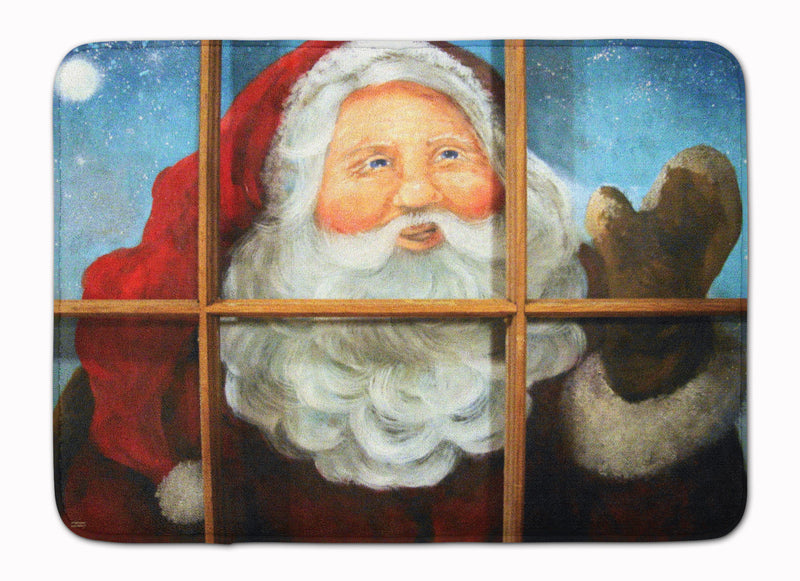 Kindly Visitor Santa Claus Christmas Machine Washable Memory Foam Mat PJC1079RUG