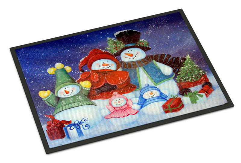 Merry Christmas From Us All Snowman Indoor or Outdoor Mat 18x27 PJC1080MAT