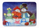 Merry Christmas From Us All Snowman Memory Foam Kitchen Mat Machine Washable Anti-Fatigue Cushion Comfort Bath or Kitchen Rug